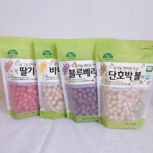 🎀 韓國空運🇰🇷現貨 現貨-Organic story有機糙米球 草莓/香蕉/藍莓65g