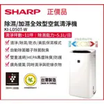 💓全新品💕SHARP💕全效型空氣清淨機KI-LD50T-W👉適用11坪👈