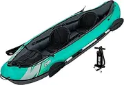 Bestway Hydroforce Ventura Kayak 2 Persons Set, Inflatable Boat Set with Hand Pump, Paddle and Storage Bag