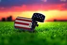 New Foster Grant Foldable Reading Glasses +2.50 w Compact American Flag Case USA