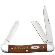 CASE XX KNIVES CHESTNUT SMOOTH BONE MEDIUM STOCKMAN -PAPAW 6318 SS (103741) POCK