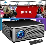 Office Video Projector, Home Theater Entertainment Gathering Intelligent Projector, Conference Room HDMIin Udisk AVin Projector 150 inches Screen