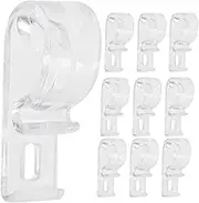 STOBAZA 30pcs Transparent Curtain Hooks Roller Blind Safety Chain Retainer Clips for Easy Installation and Secure Fixation of Curtain Chains
