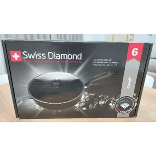 瑞士原裝 Swiss Diamond XD瑞仕鑽石鍋 圓深煎鍋28CM(含蓋)