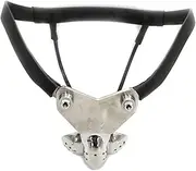 HCUDFN BDSM Stainless Steel Penis Cage Male Chastity Belt Chastity Device Bondage Device Sex Toys for Men Couples(Waist 70~76cm)