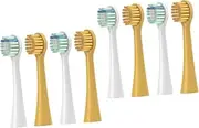 ERINGOGO 2sets Electric Toothbrush Head Replacement Soft Brush Heads for Electric Toothbrush 3-monthly Replacement 4pcs*2