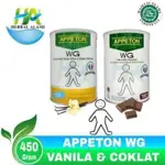 SUSU APPETON 450 GRAM READY RASA VANILLA DAN COKLAT