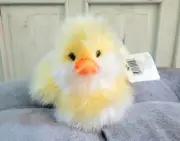 Vintage Russ Berrie Baby Waddles EASTER CHICK Yellow Plush DUCK Soft Stuffed