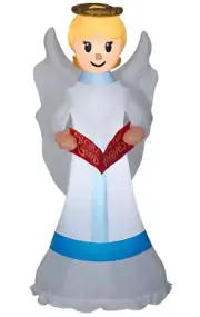 6' Self-Inflatable LED Lighted Christmas Angel Nativity Yard Decoration