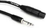 Black Series 10-Foot TRS to XLR Interconnect Cable for Superior Audio Quality