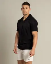 [Skylark] Skylark Men's Seascape Polo Shirt in Black Size Large L Black