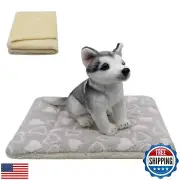 SM4BED Cat Dog Bed Mat and Blanket, Reversible Pets Crate Pad Bed Mat and Ult