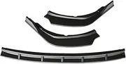 Front Bumper Spoiler Lip Lower Body Kit Diffuser Splitter Tuning Guard Compatible for Toyota Camry Sport 2021 2022 2023 ABS Glossy Black(1 Set Carbon)