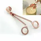 Stainless Steel Candle Wick Trimmer Scissors Candle Cutter Snuffers - Rose Gold