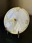 Resin Table Wall Clock for Home Decor White Abstract Modern Design