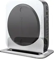 JEMACHE Aluminum Desktop Vertical Stand Holder Compatible with Apple Mac Mini 2010-2023 M2 Pro (Silver)