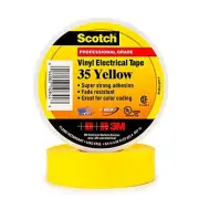 3M Super 35 Yellow Electrical Tape, 3/4'' X 66' (1 per pack)