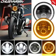 Chrome 7Inch LED Headlight For Kawasaki Vulcan VN 500 750 800 900 1500 1600 1700