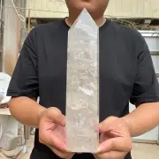 4.50lb Large Natural White Quartz Crystal Tower Point Specimen Healing