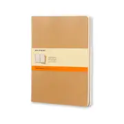 3pc Moleskine 80 Pages Ruled Cahier Notebook XL Office/Student Journal Pad Kraft