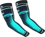 [FHEDVBN] Chemistry Test Tube Arm Sleeves Compression Arm Covers for Men Women Outdoor Sun Sleeves Cooling Sports Sleeve, Black