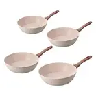Chinese Wok Flat Bottom with Handle Multipurpose for Daily Cooking