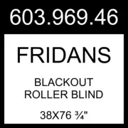 IKEA FRIDANS Blackout Roller Blind White 38x76 ¾" 603.969.46