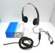 Plantronics H101 Binaural Voice Headset with U10P QD Cable for Polycom VVX 500