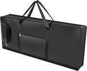 Abizarch 61 Key Keyboard Gig Bag Padded Keyboard Case with Handle and Adjustable Shoulder Strap Portable Electric Piano Case with 2 Side Pockets 420D Oxford Cloth Keyboard Bag for Digital Piano 100x40