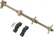 Cryfokt 24 Inch Rear Wheel Axle Shaft Kit, Fixing Mounts, High Strength Heavy Duty Go Kart Rear Axle Kit for DIY Rebuilds of Go Karts, ATVs, 4x4s, and Drift Trikes
