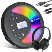 Discover with Headphones - Portable CD Player Walkman with Long-Lasting Battery