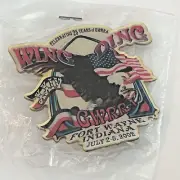 GWRRA Gold Wing Ding 25 Years Fort Wayne Indiana Gold Motorcycle Rally Lapel Pin