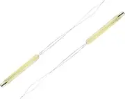 Pegciuho 2pcs Bobbin Threader for Fly Tying Toping Accessories Lere Making Tool