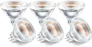 DoRight MR16 GU5.3 LED Bulbs 5W 12V MR16 LED Spotlight, Warm White 3000K, Equivalent to 45W 50W Halogen lamp, 25° Degree Reflector,Recessed Spotlight, 6-Pack Non dimmable