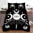 Witchy Design With Crystals Quilt Duvet Cover Set Bed Linen Doona Cover