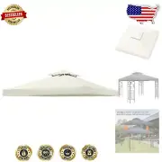 Versatile Beige Gazebo Canopy Replacement 118"x118" - Ideal for Outdoor Events