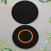 Large Round Lazy Susan 24/28/32/36/40in Wooden Turntable for Dining Table Heavy Duty Table Top Kitchen Centerpiece Rotating Tray Silent & Smooth Swivel Serving Plate(Black,60cm(23in))
