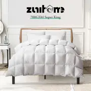 700GSM Super King ZUNI Goose Down Duvet Quilt Duvet Doona Winter Summer Quilt
