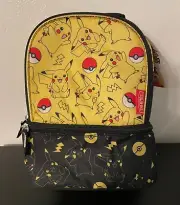 Thermos Kids Insulated Dual Compartment Lunch Bag, Pokemon Pikachu