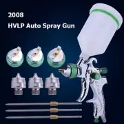 2008HVLP Auto Paint Air Spray Gun Kit Gravity Feed Car Primer 1.4MM~2.0MM Nozzle