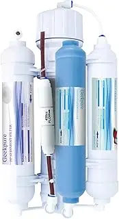 Geekpure 4 Stage Portable Aquarium Reverse Osmosis Water Filter System 100 GPD - with Deionization DI Filter TDS to 0 - Countertop Water Purifier