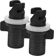 BELLIFFY 2pcs Inflatable Boat Valve Surf Board Paddleboard Replacement Air Valve Surfboard Air Valve Inflatable Air Valve Air Pump Adapter for Inflatables Valve Stem Adapter Black Plastic