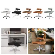 Cross Legged Chair Office Chair Swivel Computer Task Chair Adjustable Height for