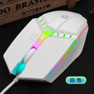 鴻嘉源 HL1減壓辦公滑鼠 三段DPI 炫光RGB 人體工學設計 久用不酸 商務有線滑鼠 USB滑鼠 遊戲滑鼠