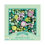 Djeco Leaves & Flowers Wooden Beads Kids/Children DIY Craft Accessory Kit 4y+