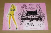 2015 Benchwarmer JESSA HINTON Pink Archive #40 Pewter Foil Autograph/10 PLAYBOY