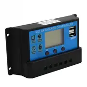 Charge Controller USB 10A/20A/30A 12V-24V Solar Panel Regulator