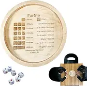 Rotating Cube Tray - Round Wooden Tray Round Dice Holder | Board Game Accessories, Personalized Dice Tray, Family Night, Camping, Travel, Green
