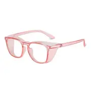 Women Men Safe Goggles Transparent Glasses with Side Protection Sand-Proof Drivi