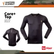 Hunters Element Extra Warm High Stretch Long Sleeve Black Hunting Core+ Top
